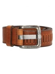 HIDE & STITCHES Skórzany pasek w kolorze jasnobrązowym rozmiar: 95. Brązowe paski HIDE & STITCHES, bez wzorów, z materiału. Za 104.39 zł.