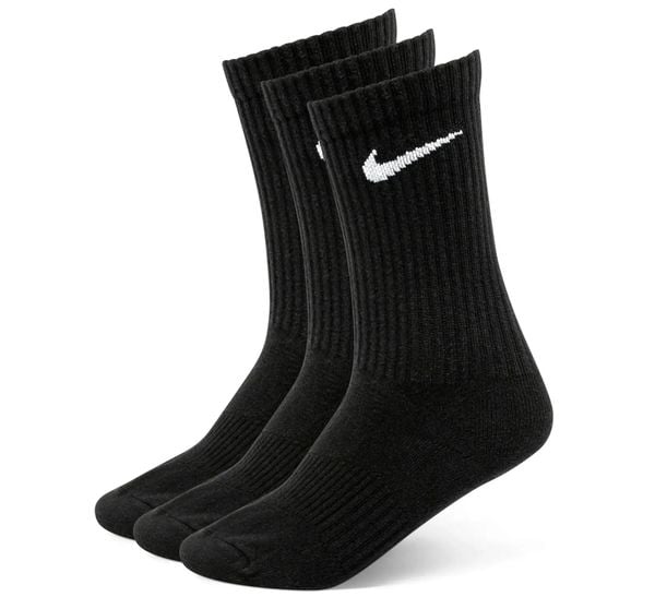 Skarpety Everyday. Czarne skarpety Nike, bez wzorów, z bawełny. Za 88.91 zł.