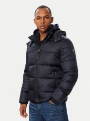Guess Kurtka zimowa M6BL42 W4154 Granatowy Regular Fit. Niebieskie kurtki Guess, na zimę, m, z aplikacjami, z syntetyku, bez kaptura. Za 864.99 zł.