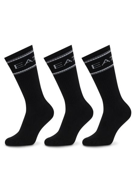 EA7 Emporio Armani Skarpety długie 7X000381 AF18572 MC419 Czarny. Czarne skarpety EA7 Emporio Armani, bez wzorów, z bawełny. Za 159.99 zł.