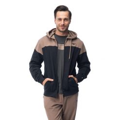 Męska Bluza Z Kapturem Hiba. Czarne bluzy z kapturem Hi-tec, l, z aplikacjami, z bawełny, z kapturem. Za 169.99 zł.