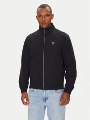 Guess Kurtka przejściowa M4YL13 WEZ70 Czarny Regular Fit. Czarne kurtki Guess, l, z aplikacjami, z syntetyku, bez kaptura. Za 529.99 zł.