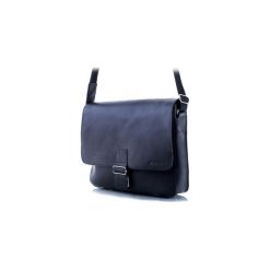 Męska torba na ramię ze skóry naturalnej baleine s1 czarna. Torby na laptopa marki Baleine. Za 199.90 zł.