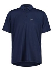 Maloja Funkcyjna koszulka polo "PeytoM." w kolorze granatowym rozmiar: XS. Niebieskie koszulki polo Maloja, bez wzorów, z materiału, bez ramiączek, outdoorowe. Za 153.71 zł.