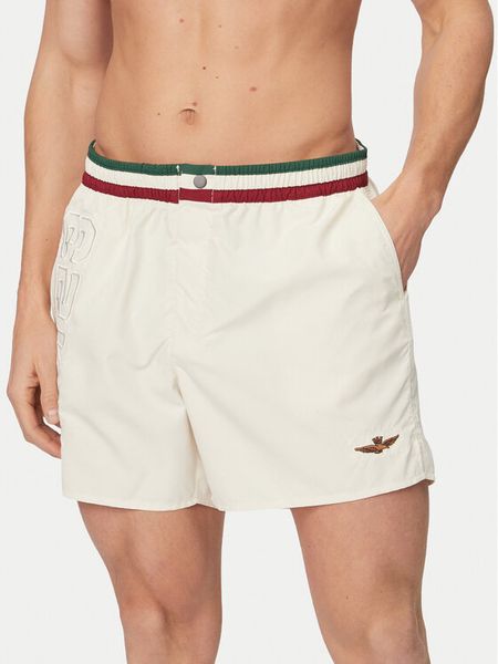 Aeronautica Militare Szorty kąpielowe 261BW0233UCT02967 Biały Regular Fit. Białe kąpielówki Aeronautica Militare, m, bez wzorów, z syntetyku. Za 309.99 zł.