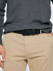 Pasek męskie skórzany czarny buselt 906. Czarne paski BIG STAR, z aplikacjami, z jeansu, eleganckie. Za 159.99 zł.