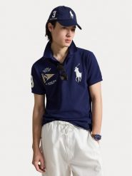 Polo Ralph Lauren Polo 710B21921001 Granatowy Regular Fit. Niebieskie koszulki polo Polo Ralph Lauren, l, bez wzorów, z bawełny, bez kołnierzyka, bez ramiączek. Za 949.99 zł.