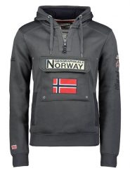 Geographical Norway Bluza "Gymclass" w kolorze antracytowym rozmiar: S. Czarne bluzy Geographical Norway, s, bez wzorów, z kapturem. Za 95.46 zł.
