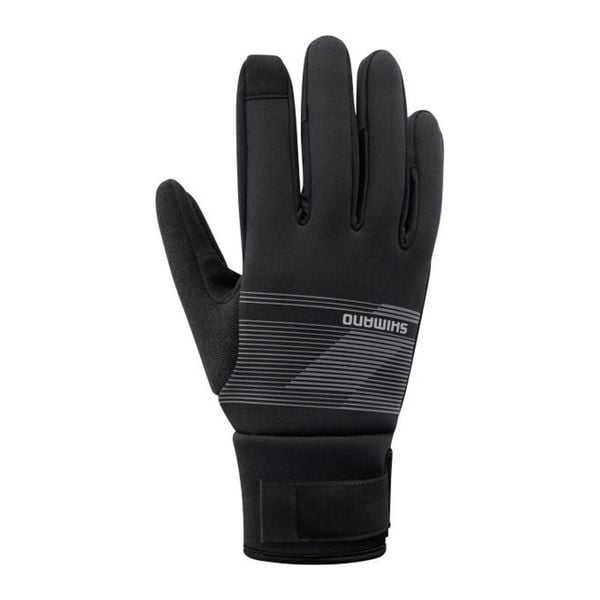 Rękawiczki kolarskie WINDBREAK Thermal, metaliczny szary. Czarne rękawiczki Shimano, bez wzorów, z gumy. Za 232.00 zł.