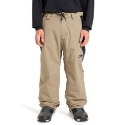 Spodnie do sportów zimowych techniczne dla Mężczyzn SNOW DOWN. Brązowe spodnie narciarskie i snowboardowe Quiksilver, m, bez wzorów, z materiału, narciarskie. Za 919.99 zł.