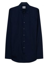 Seidensticker Koszula - Slim fit - w kolorze granatowym rozmiar: 40. Niebieskie koszule Seidensticker, bez wzorów, z bawełny, bez kołnierzyka, bez ramiączek. Za 122.96 zł.