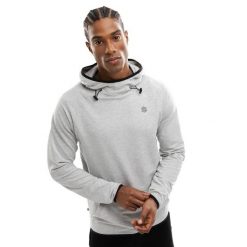 Bluza Fitness męska Challenger. Szare bluzy z kapturem SIROKO, m, bez wzorów, z bawełny, z kapturem. Za 169.00 zł.