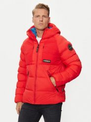 Napapijri Kurtka zimowa Moesa NP0A4I1R Czerwony Regular Fit. Czerwone kurtki Napapijri, na zimę, l, bez wzorów, z syntetyku, bez kaptura. Za 869.99 zł.