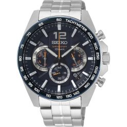 Seiko Mężczyźnizegarek Seiko Chronograph srebrny - stal nierdzewna Zegarki męskie 1 ct Męskie. Szare zegarki Seiko, srebrne. Za 1,267.99 zł.