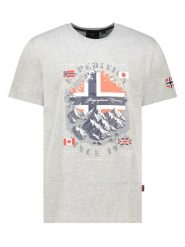 Geographical Norway Koszulka "Jilief" w kolorze szarym rozmiar: XXL. Szare bezrękawniki Geographical Norway, xxl, bez wzorów, z bawełny, bez kołnierzyka, bez ramiączek. Za 60.95 zł.