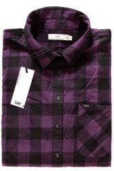 KOSZULA MĘSKA LEE RELAXED SHIRT DEEP PLUM L46VCBDS. Koszule Lee, l, bez wzorów, bez kołnierzyka, bez ramiączek. W wyprzedaży za 59.99 zł.