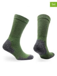 Norfolk Skarpety turystyczne (2 pary) w kolorze zielonym rozmiar: 39-42. Zielone skarpety Norfolk, bez wzorów, z materiału. Za 108.99 zł.