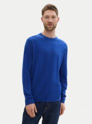 Tom Tailor Sweter 1039810 Niebieski Regular Fit. Niebieskie swetry rozpinane Tom Tailor, m, bez wzorów, z bawełny, bez kołnierzyka, bez ramiączek. Za 99.99 zł.