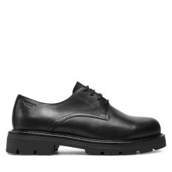 Półbuty Vagabond Shoemakers. Czarne eleganckie półbuty Vagabond Shoemakers, bez wzorów, bez obcasa, bez zapięcia. Za 689.99 zł.