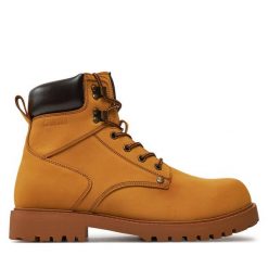 Trapery Big Star Shoes. Brązowe trapery BIG STAR SHOES, bez zapięcia. Za 459.99 zł.
