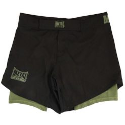 Spodenki MMA Metal Boxe Dual. Zielone krótkie spodenki sportowe METAL BOXE, l, bez wzorów, z materiału. Za 258.50 zł.