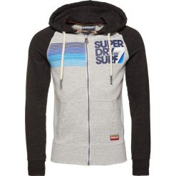 Superdry NO 7 SURF LITE RAGLAN ZIPHOOD Bluza z kapturem carbon black grindle/harbour grey grindle. Bluzy marki Superdry. Za 389.00 zł.