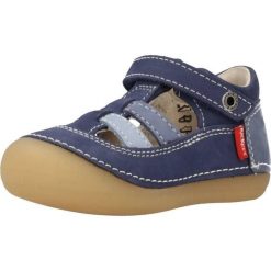 Sandały KICKERS SUSHY Niebieski. Niebieskie sandały Kickers, ze skóry, bez zapięcia. Za 171.99 zł.