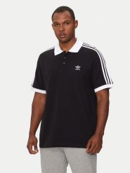 Adidas Polo adicolor Classics 3-Stripes IL2501 Czarny Regular Fit. Czarne koszulki polo Adidas, m, bez wzorów, z bawełny, bez kołnierzyka, bez ramiączek. Za 119.99 zł.