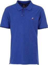 Peak Mountain Koszulka polo w kolorze niebieskim rozmiar: L. Niebieskie koszulki polo Peak Mountain, l, bez wzorów, z bawełny, bez kołnierzyka, bez ramiączek. Za 110.55 zł.
