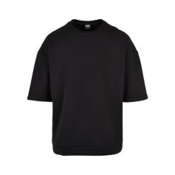 Bluza okrągły dekolt krótkie rękawy oversize Urban Classics. Czarne bluzy Urban Classics, m, bez wzorów, bez kaptura. Za 198.50 zł.