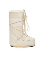 Moon Boot Śniegowce 80D1400440 Beżowy. Brązowe śniegowce Moon Boot, ze skóry, bez zapięcia. Za 605.00 zł.