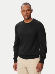 BOSS Sweter H-Leno 50565469 Czarny Regular Fit. Czarne swetry rozpinane Boss, m, bez wzorów, ze lnu, bez kołnierzyka, bez ramiączek. Za 679.99 zł.