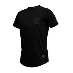 Koszulka sportowa z krótkim rękawem THORN FIT Heavy Metal. Czarne t-shirty sportowe Thorn Fit, bez wzorów, bez ramiączek. W wyprzedaży za 119.00 zł.