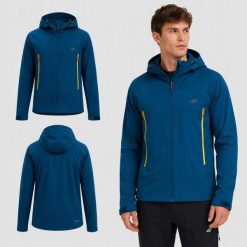 SOFTSHELL MĘSKI 4F KURTKA TREKKINGOWA MĘSKA Z KAPTUREM ZIELONA. Zielone kurtki 4F, l, bez wzorów, z softshellu, z kapturem. Za 399.99 zł.