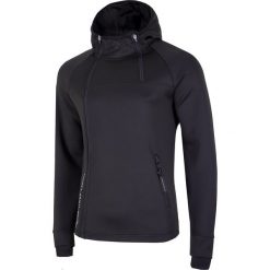 Bluza męska BLM212 - głęboka czerń. Bluzy z kapturem 4F, m, bez wzorów, z dzianiny, z kapturem. W wyprzedaży za 79.99 zł.