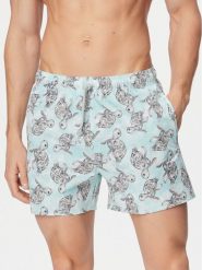 Emporio Armani Szorty kąpielowe EM000583 AF20447 F9045 Niebieski Regular Fit. Niebieskie kąpielówki Emporio Armani, l, bez wzorów, z syntetyku. Za 439.99 zł.