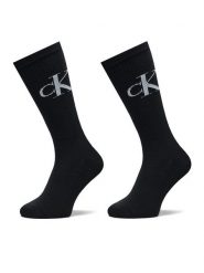 Calvin Klein Jeans Skarpety długie 701228802 Czarny. Czarne skarpety Calvin Klein Jeans, bez wzorów, z bawełny. Za 69.99 zł.
