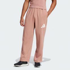 Spodnie Essentials Wide Leg 3 Bar Logo. Białe spodnie treningowe długie Adidas, s, bez wzorów, z materiału. Za 229.00 zł.