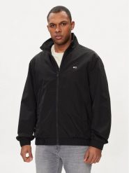 Tommy Jeans Kurtka bomber Essential DM0DM17982 Czarny Regular Fit. Czarne kurtki Tommy Jeans, l, bez wzorów, z jeansu, bez kaptura. Za 429.99 zł.