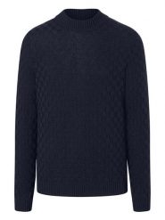 Maerz Muenchen Wełniany sweter w kolorze granatowym rozmiar: 56. Niebieskie swetry nierozpinane Maerz Muenchen, bez wzorów, z wełny, bez kołnierzyka, bez ramiączek. Za 304.99 zł.