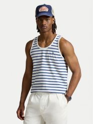 Polo Ralph Lauren Tank top 710970699001 Granatowy Classic Fit. Niebieskie koszulki polo Polo Ralph Lauren, m, bez wzorów, z bawełny, bez kołnierzyka, bez ramiączek. Za 279.99 zł.