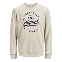 Jack&Jones Męska Bluza Jorbreeze Sweat Crew Neck Feather Gray (Rozmiar S). Bluzy marki Jack&Jones. W wyprzedaży za 90.00 zł.