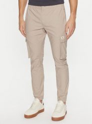 Calvin Klein Jeans Joggery J30J327614 Beżowy Skinny Fit. Brązowe joggery i bojówki Calvin Klein Jeans, m, bez wzorów, z bawełny. Za 249.99 zł.