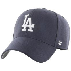 Czapka z daszkiem dla dorosłych 47 Brand Los Angeles Dodgers Cap. Niebieskie czapki z daszkiem 47 Brand, bez wzorów, z materiału. Za 173.00 zł.