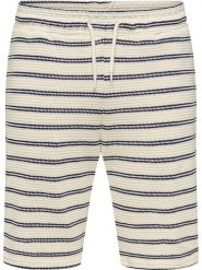 ONLY & SONS Szorty dresowe "Ian" w kolorze granatowo-kremowym rozmiar: L. Brązowe krótkie spodenki sportowe Only & Sons, l, bez wzorów, z bawełny. Za 65.85 zł.