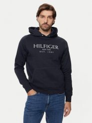 Tommy Hilfiger Bluza MW0MW35523 Granatowy Regular Fit. Niebieskie bluzy Tommy Hilfiger, m, bez wzorów, z bawełny, bez kaptura. Za 269.99 zł.