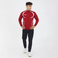 Dres sportowy ALGERIA MEKSYK. Czerwone komplety dresowe Legea, xl, bez wzorów, z dresówki, bez ramiączek. W wyprzedaży za 100.00 zł.