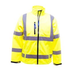 Męska Kurtka Sofshell HiVis. Niebieskie kurtki YOKO, m, bez wzorów, bez kaptura. Za 316.99 zł.