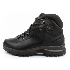 Buty trekkingowe Grisport Nero Pecos 13229P13G czarne. Czarne trekkingi bez wzorów, z gumy, bez zapięcia. Za 475.19 zł.
