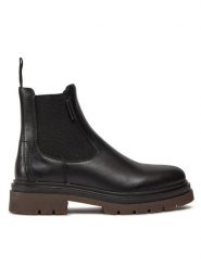 Gant Trzewiki Ramzee Chelsea Boot 27651422 Czarny. Czarne botki sznurowane GANT, bez wzorów, ze skóry, bez obcasa, bez zapięcia. Za 929.99 zł.